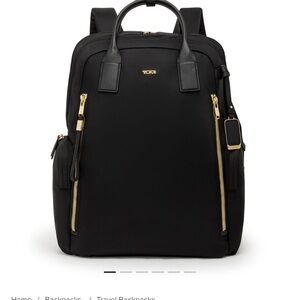 TUMI Voyageur Atlanta Backpack with gold hardware-Like new!